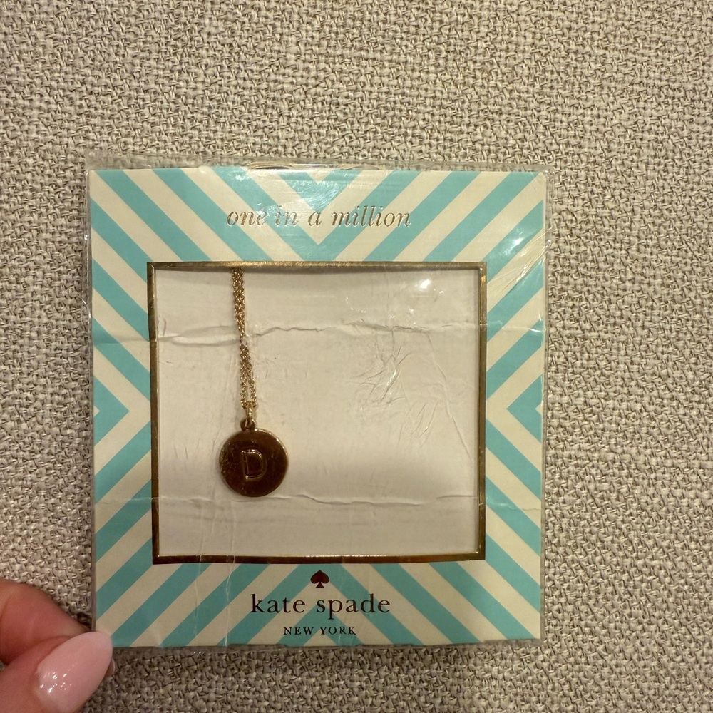 Kate Spade Gold Initial “D” Necklace